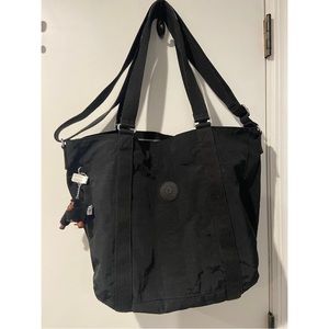 🖤 Beautiful Black Kipling Tote (With Crossbody Handles)!